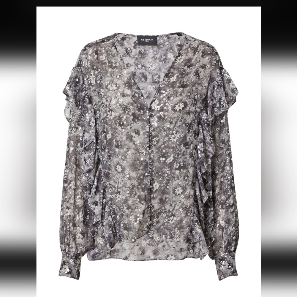 The Kooples ruffle shirt blouse